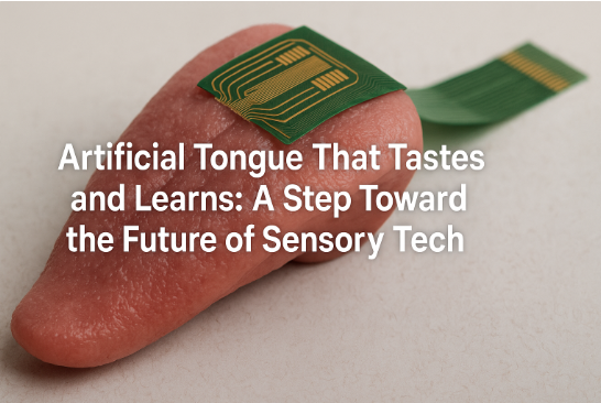 لسان صناعي يتذوّق ويتعلم: خطوة نحو مستقبل التكنولوجيا الحسية